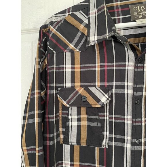 Gold Label Brand Mens Casual Button Down Shirt Size 4XL - Picture 4 of 9